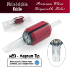 Eddie's 23 Magnum Tip Disposable Tube - 1.25" Soft Red Grip
