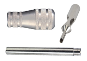 T316 Stainless Steel 1-3 Round Tip with Tube and 1-3/4" Taper Grip