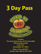 3 Day Pass - Inked In Elmira 2024 Tattoo Convention