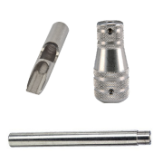 Stainless Steel 11 Flat Shovel Tip, Tube and 1-3/4" Taper Grip