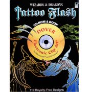 Wizards & Dragons Tattoo Flash CD/Book 
