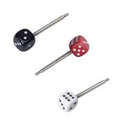 Sterling Silver Dice Contact Screw - 6/32 Thread