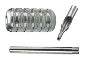 Stainless Steel 1-3 Diamond Tip, Tube and 1" Grip