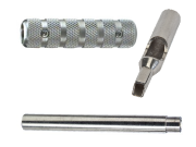 Stainless Steel 6-7 Flat-Closed Tip, Tube and 1/2" Grip