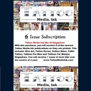 TATTOO MEDIA INK MIX OF MAGAZINES – 6 ISSUE SUBSCRIPTION