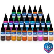Intenze 25 Color Tattoo Ink Set Kit - 2oz