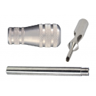 T316 Stainless Steel 14-18 Round Tip with Tube and 1-3/4" Taper Grip