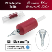 Eddie's 5 Diamond Tip Disposable Tube - 1" Soft Red Grip