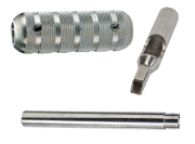 Stainless Steel Flat-Closed Tip, Tube and 11/16" Grip